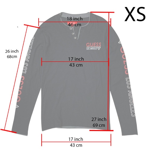 GUESS Factory long sleeve Vance Logo New - Picture 7 of 11